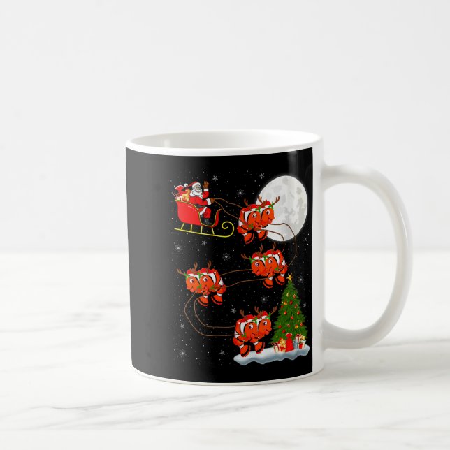 Womens Clown Fish Santa Sleigh Flying Funny Magica Coffee Mug (Right)