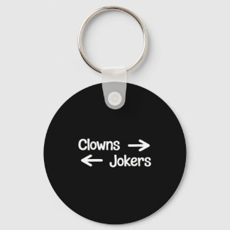 Women's clowns to the right jokers to the left key ring