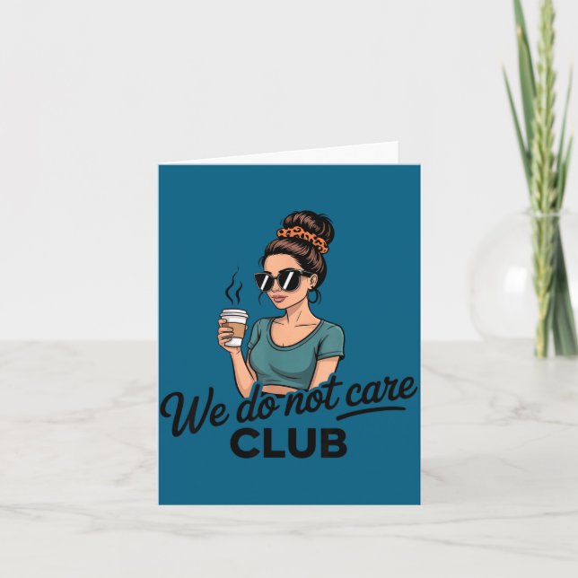 Womens Coffe Ewe Do Not Illustration Card (Front)