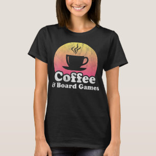 Womens Coffee and Board Games V-Neck  T-Shirt