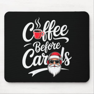 Womens Coffee Before Carols Funny Caffeine Lover C Mouse Mat