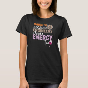 Womens  Coffee Wine Quote Barista Cool Coffee Wine T-Shirt
