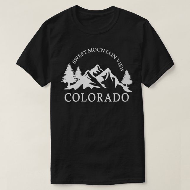 Womens Colorado Mountains VNeck  T-Shirt (Design Front)