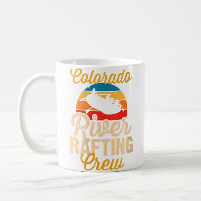 Womens Colorado River Rafting Crew Funny Whitewate Coffee Mug (Left)