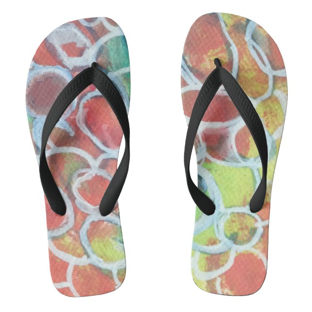 Women's Colourful Flipflops (Footbed)
