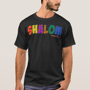 Womens Colourful Shalom VNeck T-Shirt