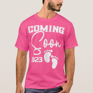 Womens Coming Soon 2023 Baby Pregnancy  T-Shirt