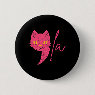Women's Comma La  6 Cm Round Badge