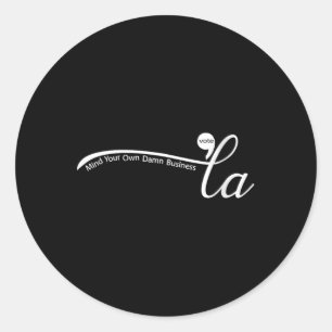 Womens Comma La Harris For President Classic Round Sticker