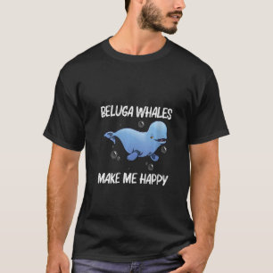 Womens Cool Beluga Whale For Men Women Orca Whales T-Shirt