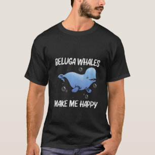 Womens Cool Beluga Whale For Men Women Orca Whales T-Shirt