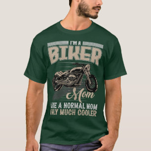 Womens Cool Biker Mum Funny Biker Mother Motorcycl T-Shirt