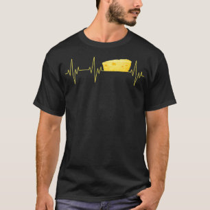 Womens Cool Cheese Heartbeat Funny Farmer Family C T-Shirt