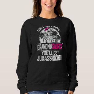 Womens Cool Grandmasaurus Dinosaur Rex Cute Mother Sweatshirt