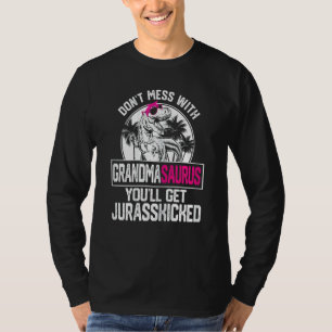 Womens Cool Grandmasaurus Dinosaur Rex Cute Mother T-Shirt