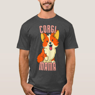 Womens Corgi Mama Funny Corgi Dog Owner T-Shirt Co