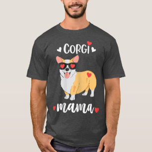 Womens Corgi Mama Shirt,Corgi Love Shirt,Corgi Mom T-Shirt