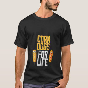 Womens Corn Dog Lover Fried Food Hot Dog Corndog M T-Shirt