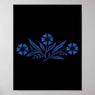 Womens Cornflower Blue  Poster