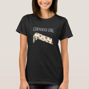 Womens Cornhole Girl For Player Cute Cornhole Boar T-Shirt