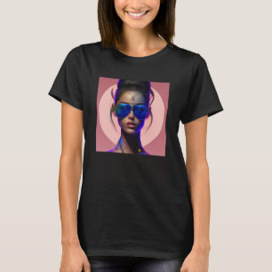 Womens Costume Sunset Colours Polygel Colours Trav T-Shirt