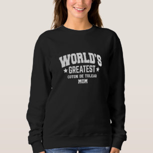 Womens Coton De Tulear For Mum Dog Breed White Sweatshirt