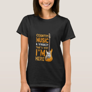 Womens Country Music And Whiskey Bourbon Scotch T-Shirt
