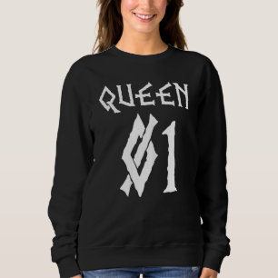 Womens Couple  For Her Viking Queen Valhalla Partn Sweatshirt