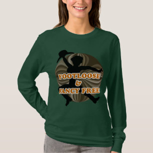 Womens Cowgirl Footloose Fancy Free Longsleeve T-Shirt