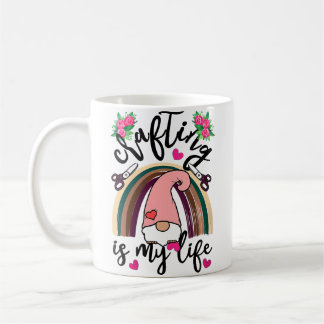 Womens Crafting Is My Life Crafters Quilting Sewin Coffee Mug
