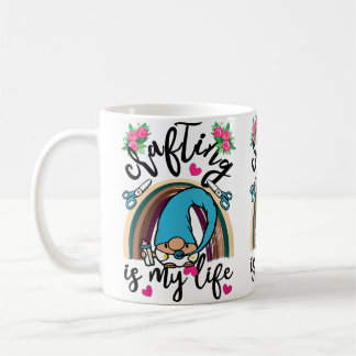 Womens Crafting Is My Life Crafters Quilting Sewin Coffee Mug