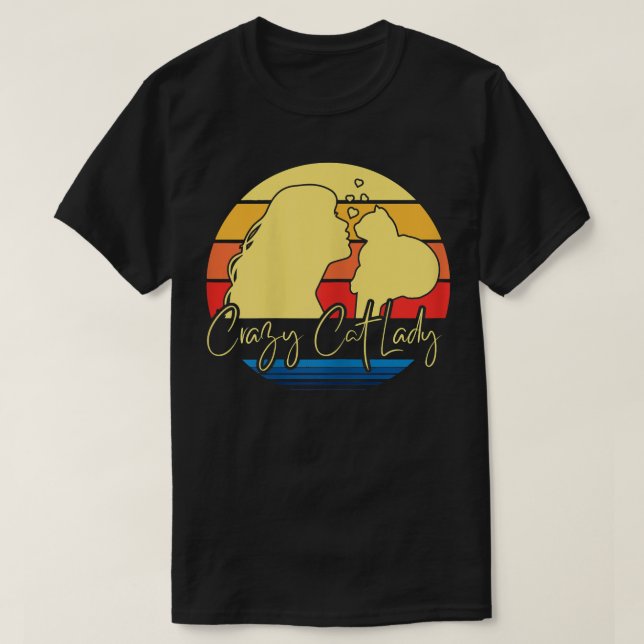 Womens Crazy Cat Lady  T-Shirt (Design Front)