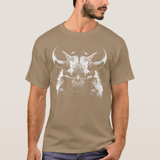 Womens Creepy Zombie Horror Monsteraurus Steampunk T-Shirt