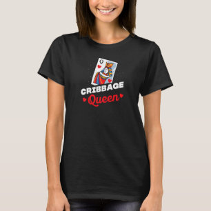 Womens Cribbage Queen His And Hers Matching Coupl T-Shirt