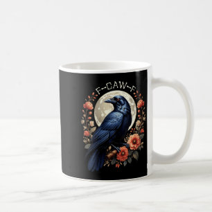 Womens Crow Funny Raven Moon Humour Nature Graphic Coffee Mug