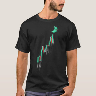 Womens Crypto Trading Hodl Vintage Stock Chart To  T-Shirt