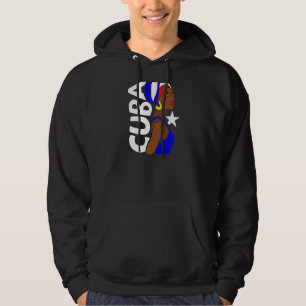 Womens Cuba Havanna Cuban Flag Caribbean Souvenir Hoodie
