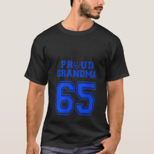 Womens Custom Proud Football Grandma Number 65 B P T-Shirt
