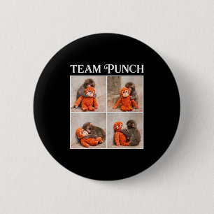 Women's cute baby monkey team punch 6 cm round badge