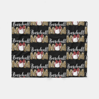 Womens Cute Baseball Mom Mama Funny Bday Sport Fleece Blanket