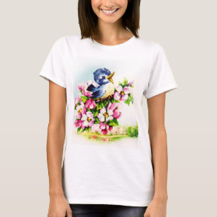 womens cute bird lovers t-shirt