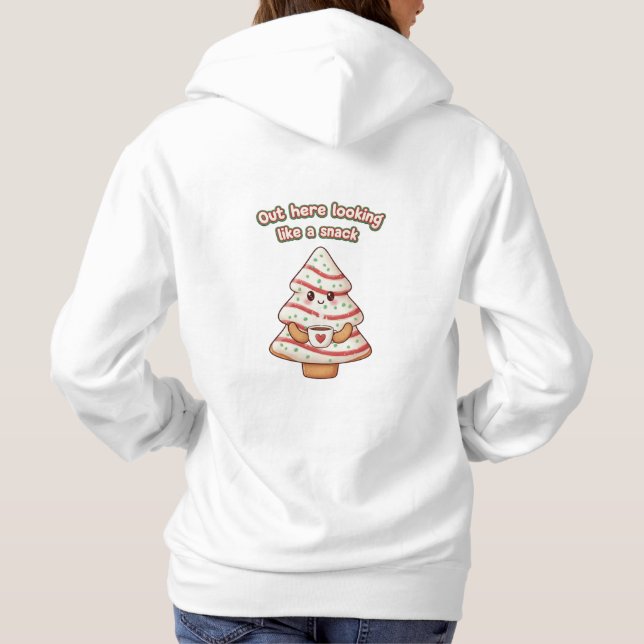 women's Cute Christmas hoodie (Back)