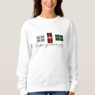 Women's Cute Christmas Sweater Buffalo Check
