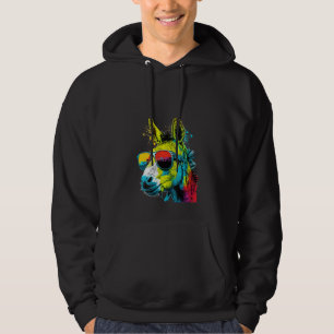 Womens Cute Donkey Lover Animal on Donkey Hoodie
