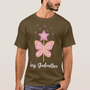 Womens Cute Fairy Godmother for Godmothers Godpare T-Shirt