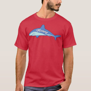 Womens Cute for Moms Sea Ocean Animals Mummy Shark T-Shirt