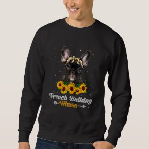 Womens Cute French Bulldog Mama Dog Mum Dog Mothe Sweatshirt