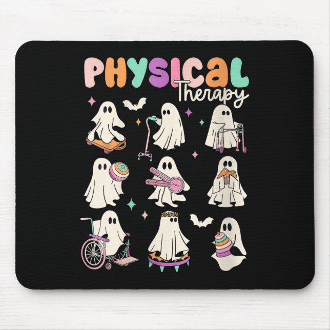 Womens Cute Ghost Physical Therapy Pt Physical The Mouse Mat (Front)