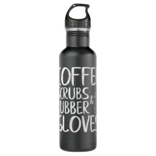 Womens Cute Gift Funny Dentist Coffee Scrubs and R 710 Ml Water Bottle