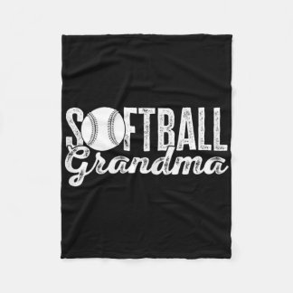 Womens Cute Graphic Softll Mom Softll Grandma Fleece Blanket